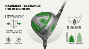 Choisir son driver golf débutant pour gagner en tolérance
