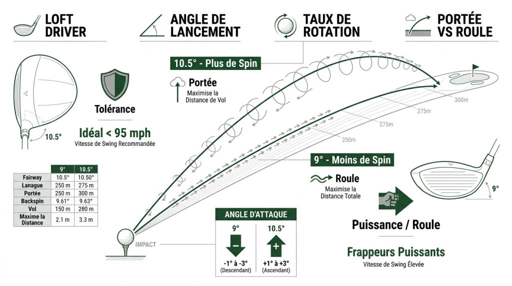 driver 9 ou 10.5 degrés