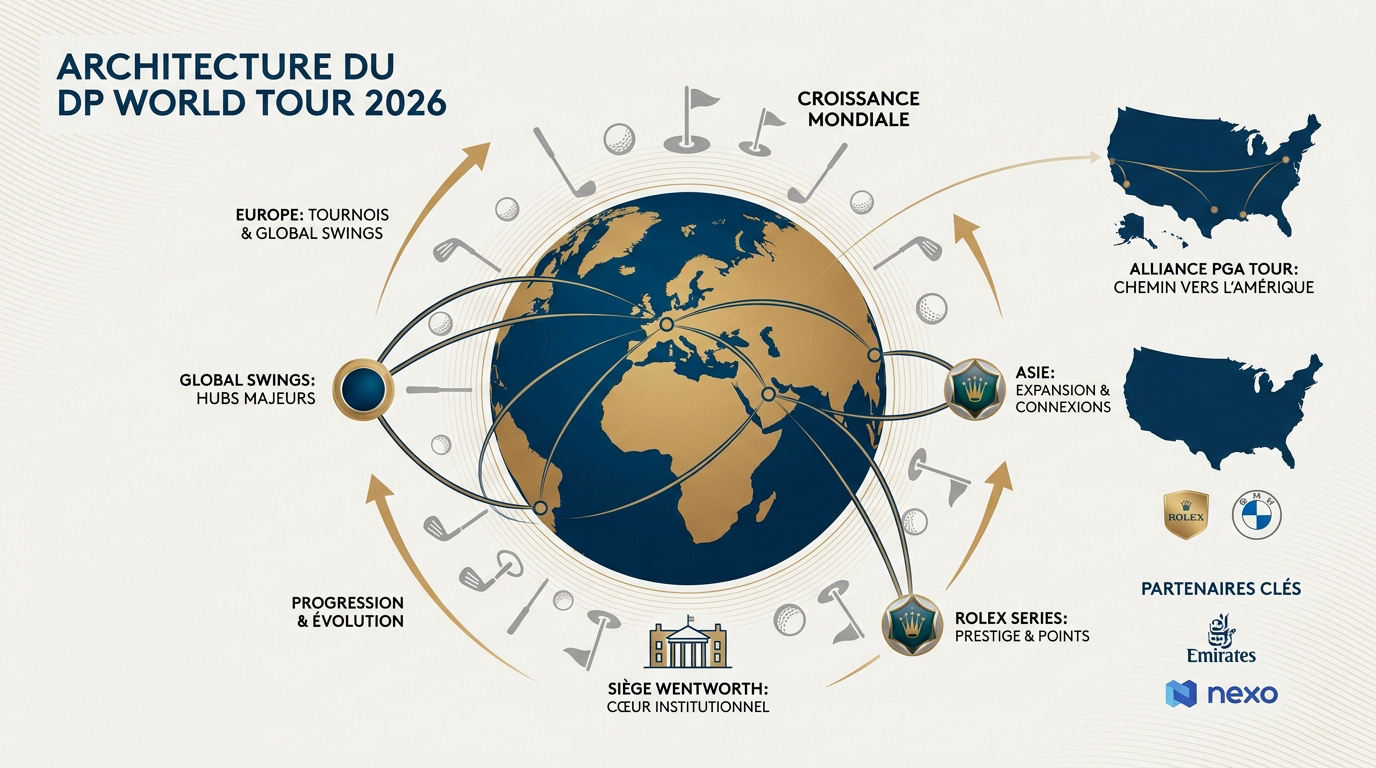 Structure et organisation du circuit DP World Tour 2026