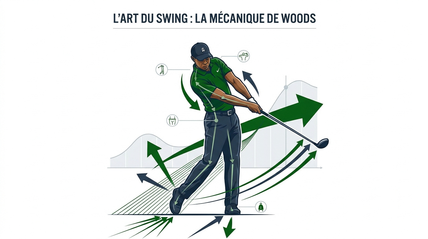 Analyse technique de la posture et de la stabilité axiale de Tiger Woods
