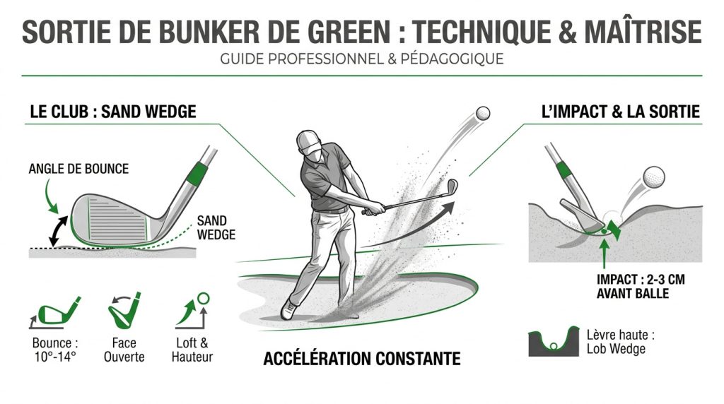 sortir d un bunker green