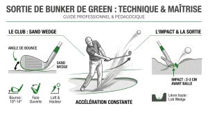Comment sortir d'un bunker de green : technique et matériel