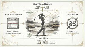 Réservation au golf de Fontainebleau : protocoles et accès