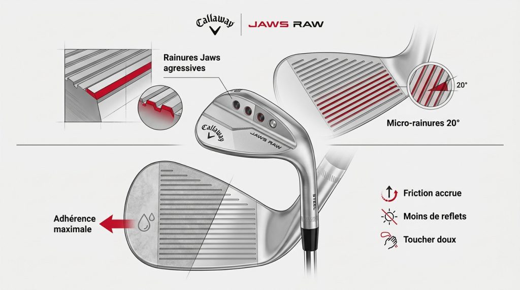 Callaway Jaws Raw : expertise du spin et contrôle technique
