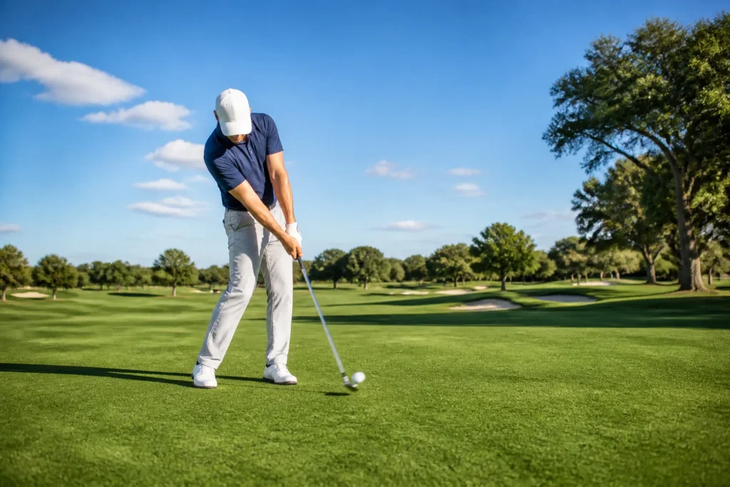 Le coup parfait au golf