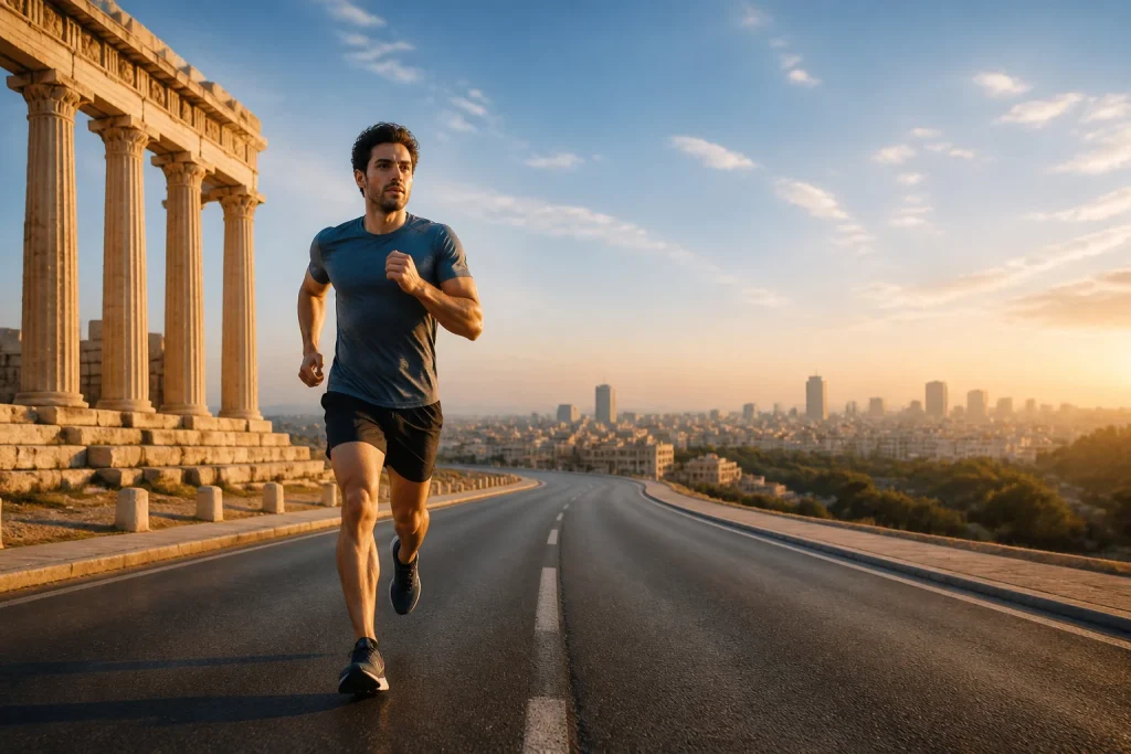 Marathonien entre passe et present