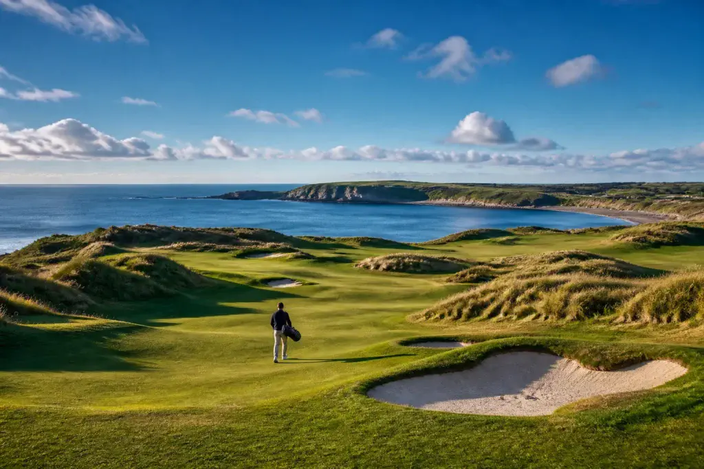 Golf en finistere vue sur locean