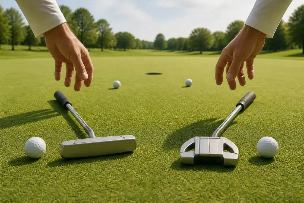 Choix de putter sur le green