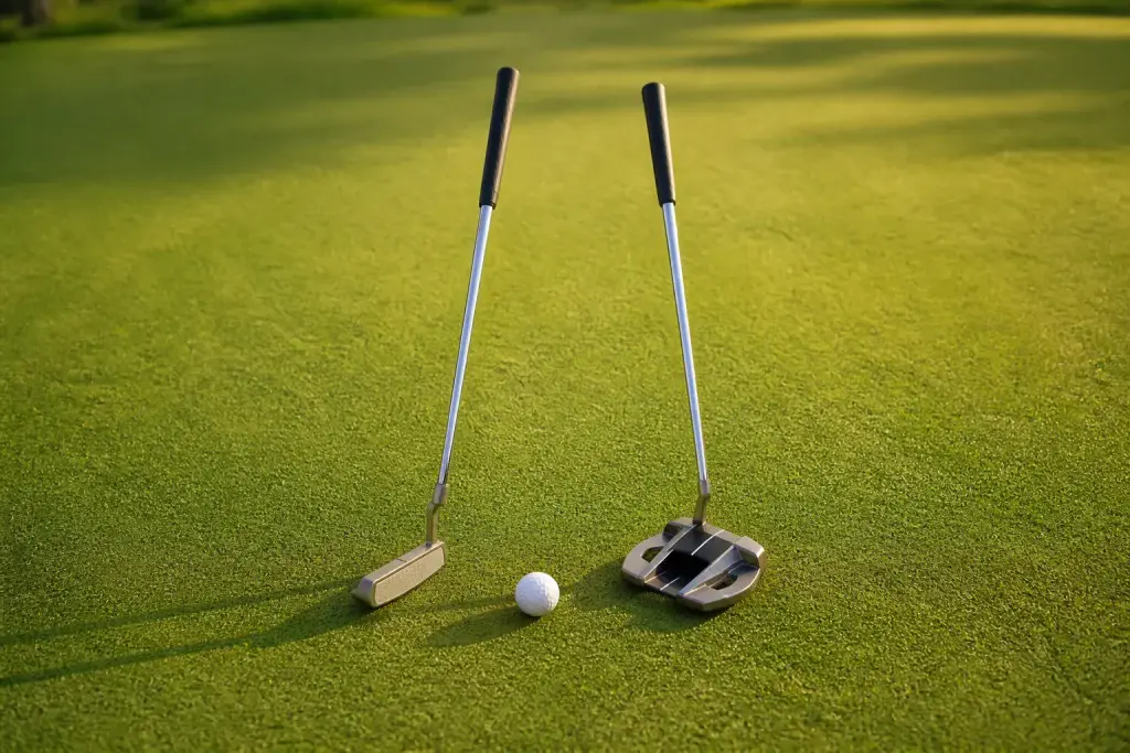Deux putters de golf un choix