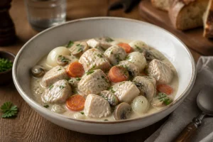Recette facile de blanquette de dinde pour un repas express