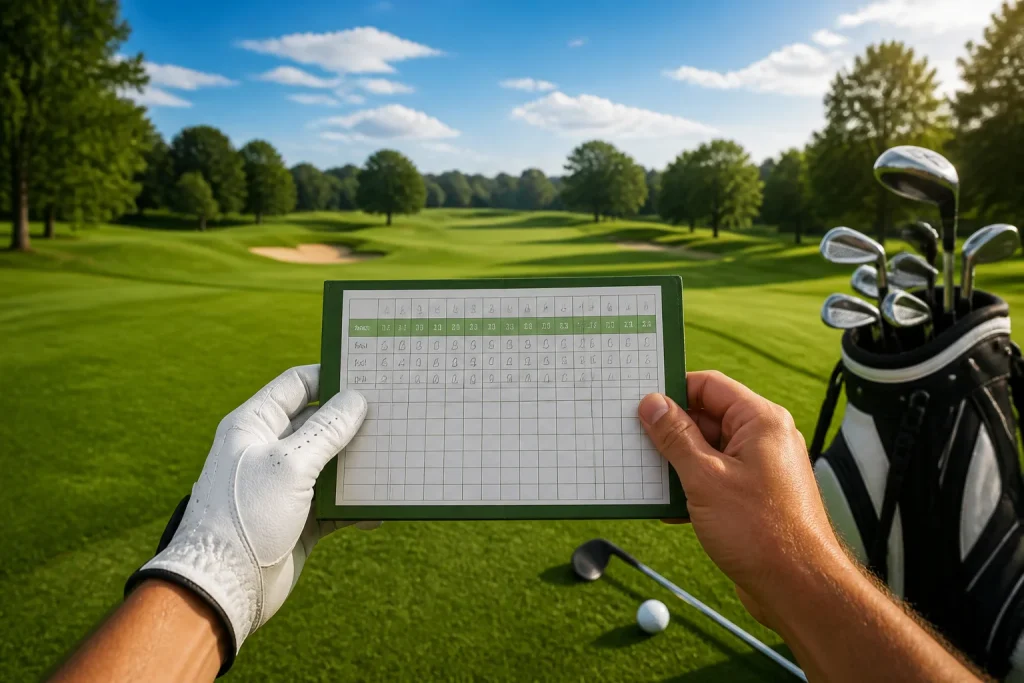 Compte rendu de golf sur un parcours verdoyant