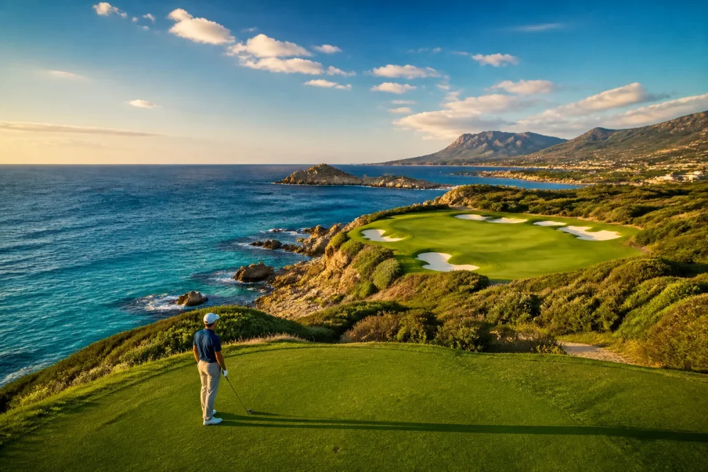 Golf de sperone corse un defi spectaculaire